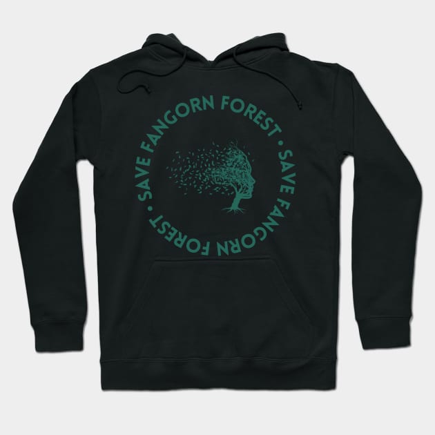 Save Fangorn Forest - Green - Fantasy Hoodie by Fenay-Designs